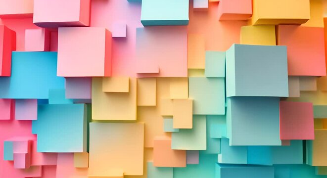 Abstract pastel color blocks, smooth gradient