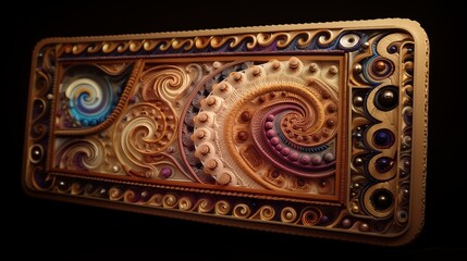 Ornate Baroque Swirls and Elaborate Detailing on Frame