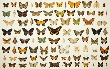 Fototapeta premium pattern with butterflies