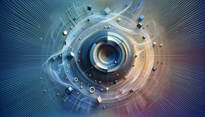 Macro, hyper-realistic ringtone with geometric shapes and calming patterns.