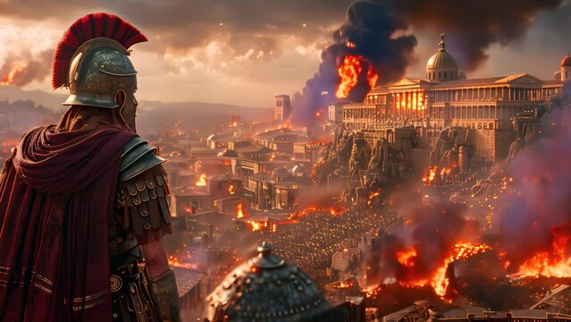 4K HD video clips Sparta attacked Athens with the support of the Persian Empire in The Peloponnesian War.
