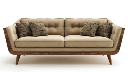 
Modern Scandinavian Design Living Room Sofa Ideas - Front View
