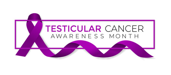Testicular cancer awareness month observed each year in April. Vector illustration. Calligraphy  poster, flyer and background design.