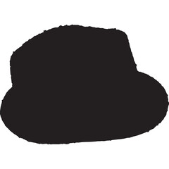 Silhouette of a hat