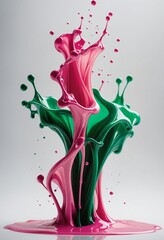 Metalic paint splash