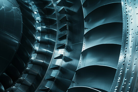 Close-up Details: Use a telephoto lens to capture close-up shots of the turbine blades, highlighting their sleek design and intricate engineering.