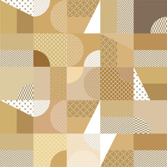Japanese pattern background vector. Gold geometric cover design , poster, card, textile, floor and layout design. Abstract template design