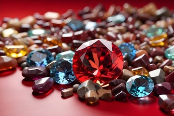 set of gemstones