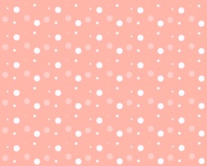 seamless polka dots pattern orange background 