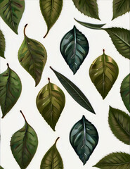 seamless pattern with leaves