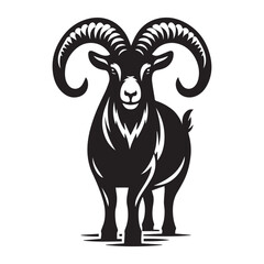 Fototapeta premium goat silhouette