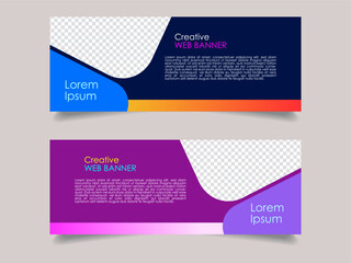 Creative corporate business marketing social media banner post template, Promotional banner for social media post, web banner and flyer, Sale banner for web and social media template