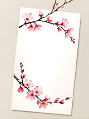 cherry-blossoms-adorn-the-upper-right-corner-of-a-white-paper-the-delicate-pink-petals-contrasting