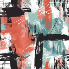 seamless abstract design. Generative AI.