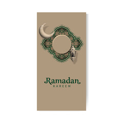 Ramadan celebration holiday social media stories concept