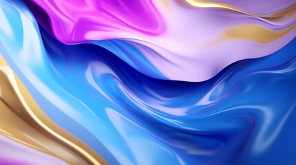 Naklejka premium abstract background hd fluid yellow blue pink and gold colors
