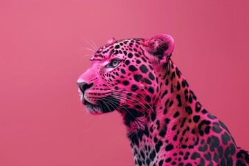 Embrace the power of pink this October with a bold leopard print design