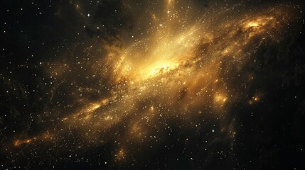 Galactic core stars illuminating the dark void - obrazy, fototapety, plakaty