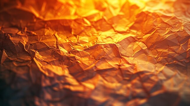 Textured paper turning to ember