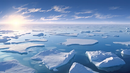 Fototapeta na wymiar Ice on the water, ice texture background