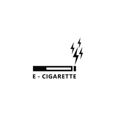 electronic cigarette abstract icon logo
