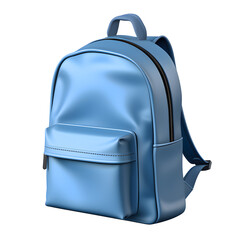 School backpack isolated on white and transparent background