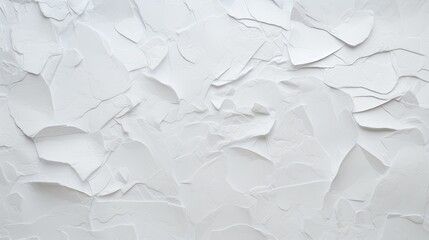 Minimalist White Paper Collage Texture - obrazy, fototapety, plakaty