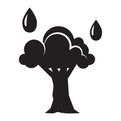 water icon on glyph style