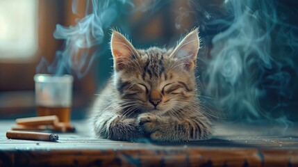 Greeting Card and Banner Design for Social Media and Educational Purpose of National No Smoke Day Background