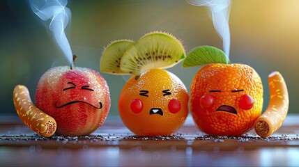 Greeting Card and Banner Design for Social Media and Educational Purpose of National No Smoke Day Background