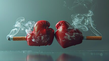 Greeting Card and Banner Design for Social Media and Educational Purpose of National No Smoke Day Background