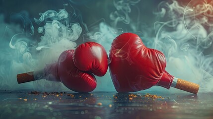 Greeting Card and Banner Design for Social Media and Educational Purpose of National No Smoke Day Background