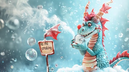 Greeting Card and Banner Design for Social Media and Educational Purpose of National No Smoke Day Background