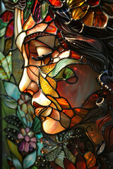 A beautiful stained glass art