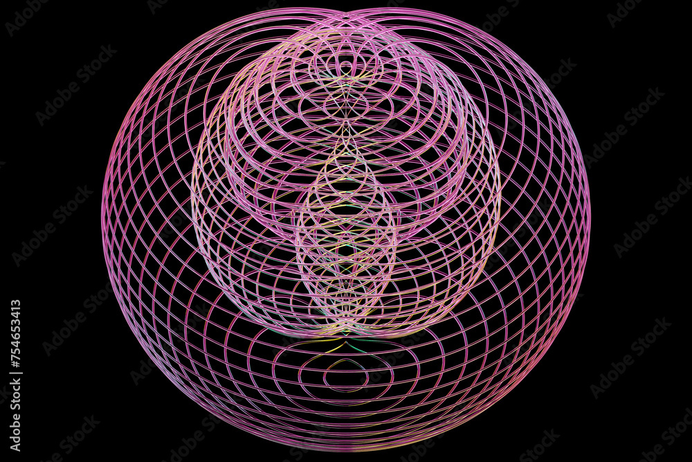 Poster abstract background with various shapes of pink stripes, flow lines. glitch effect background for po