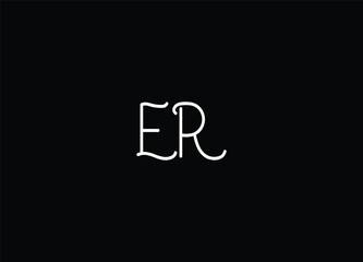 ER  letter logo deign and monogram logo