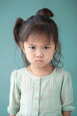 An angry little girl