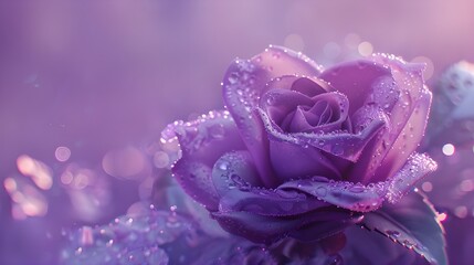 Purple roses in the rain
