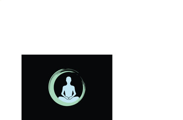 Yoga logo, Yoga studio colorful logo design template