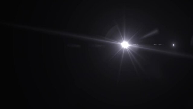 Optical lens flares light streaks shine ray flickering motion animation
