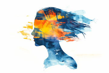 Psychological Art, Anxiety Depression, Mental Health Illustration