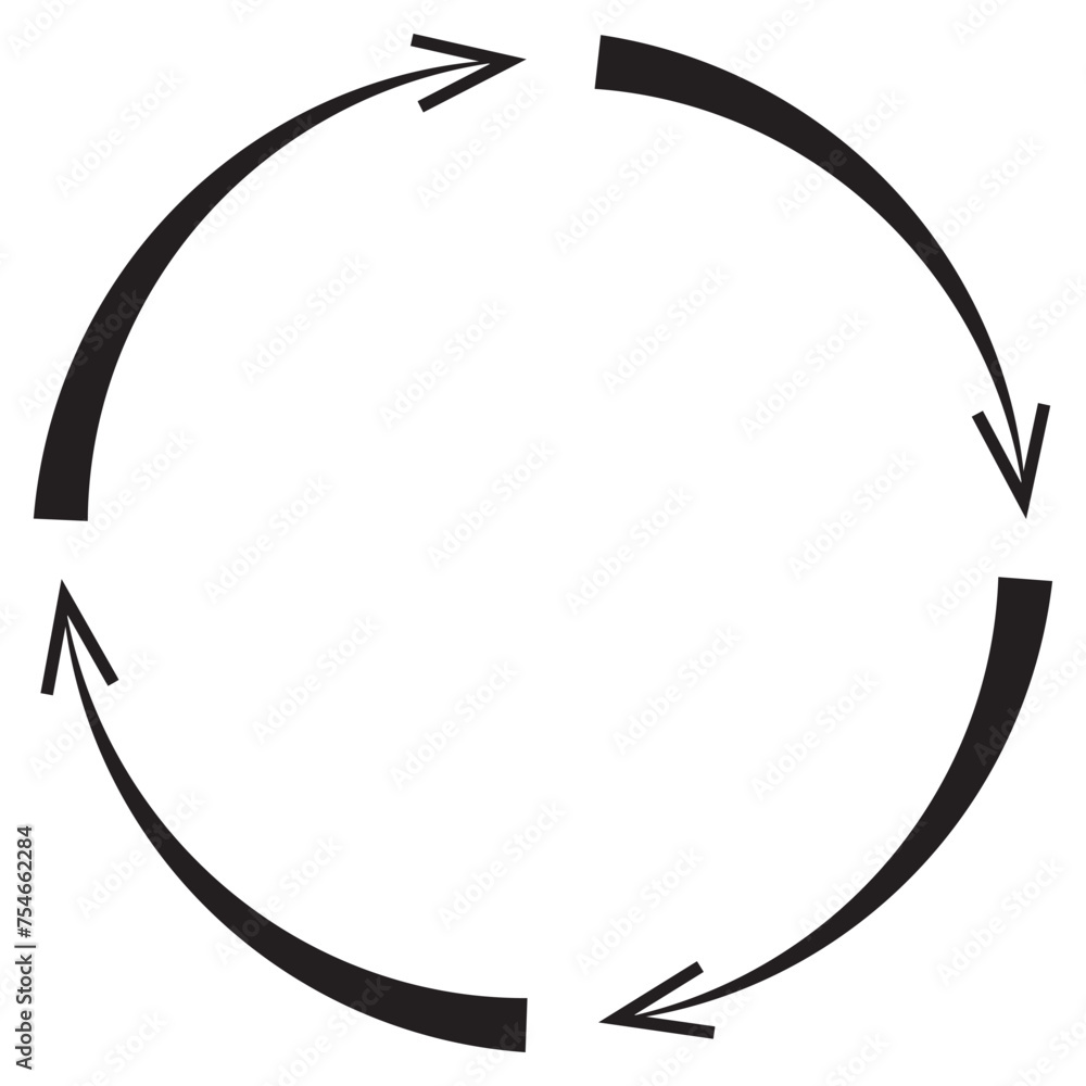 Poster circle arrow icon. round reload sign, repeat icon, rotate arrow symbol, vector illustration.