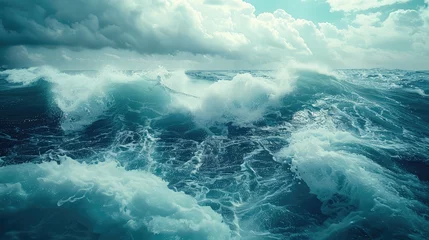 Foto op Plexiglas Ocean waves and the power of ocean waves © Tangtong
