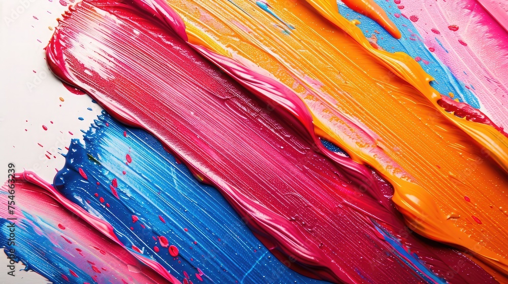 Poster paintbrush strokes in artistic compositions, experiment with paintbrush strokes in artistic composit
