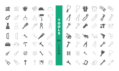 Tools & Setting Icon set Vector.