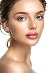 Fototapeta premium Photo portrait of young beautiful female sexy woman model face 