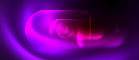 Neon magic light design. Vector Illustration For Wallpaper, Banner, Background, Card, Book Illustration, landing page