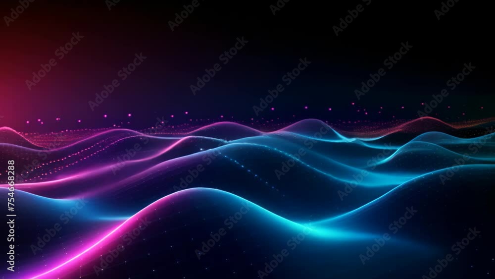 Poster abstract background with glowing particles. vector illustration. eps 10, futuristic technology wallp