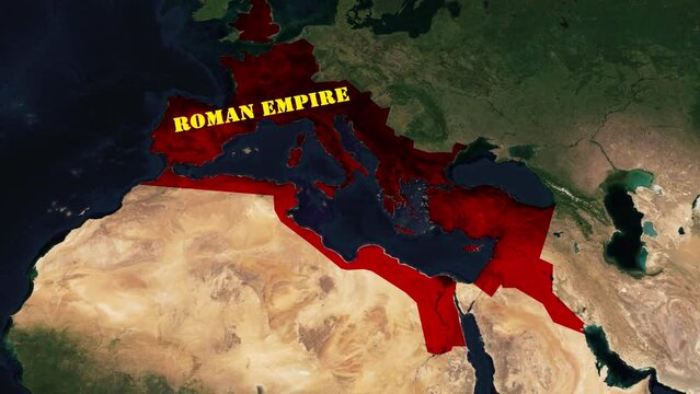 Map of the Roman Empire around 100 AD.RomanEmpire map.