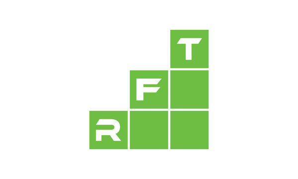 RFT initial letter financial logo design vector template. economics, growth, meter, range, profit, loan, graph, finance, benefits, economic, increase, arrow up, grade, grew up, topper, company, scale